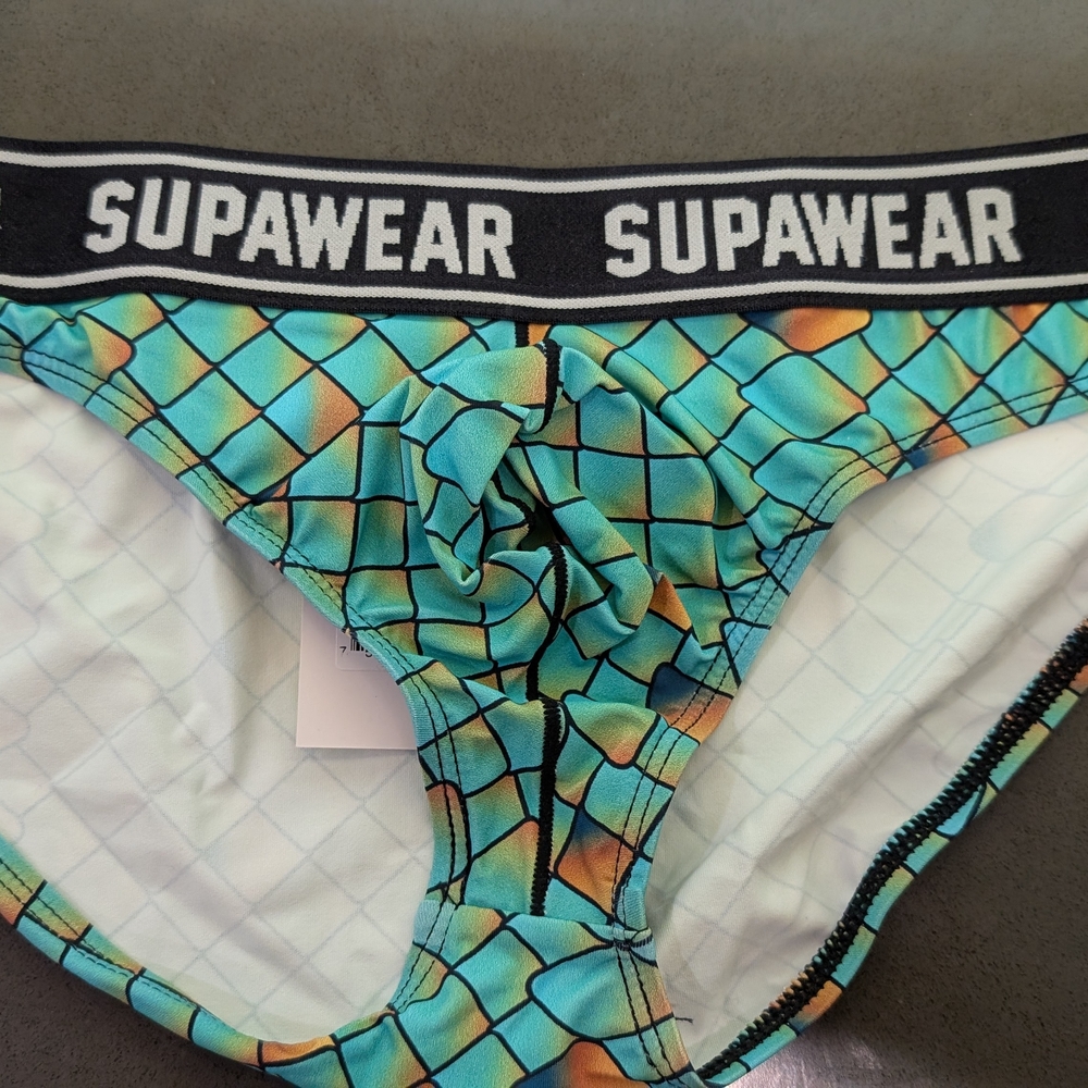Supawear POW Geometric Pattern Briefs Medium NWT